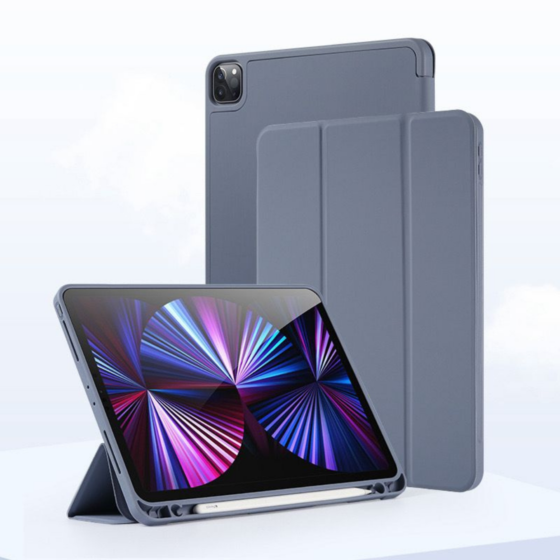 iPad 7/8/9 10.2" - Silikon Deksel - Gray