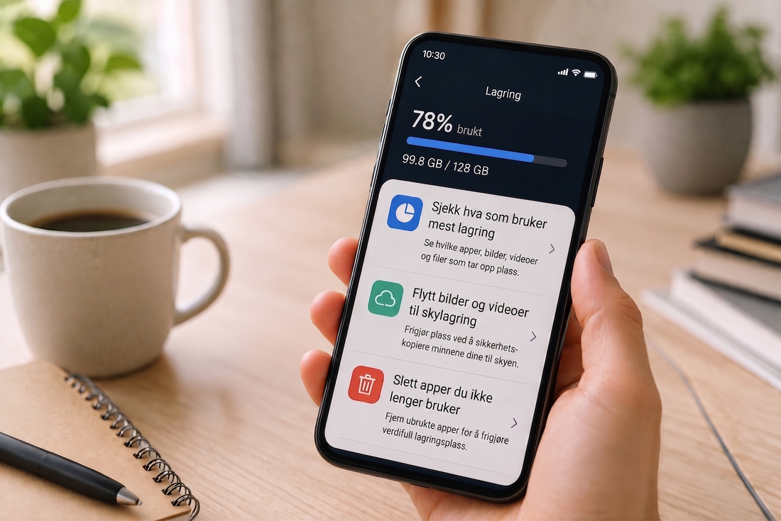 Slik får du mer lagringsplass på mobilen – uten å slette det som betyr mest