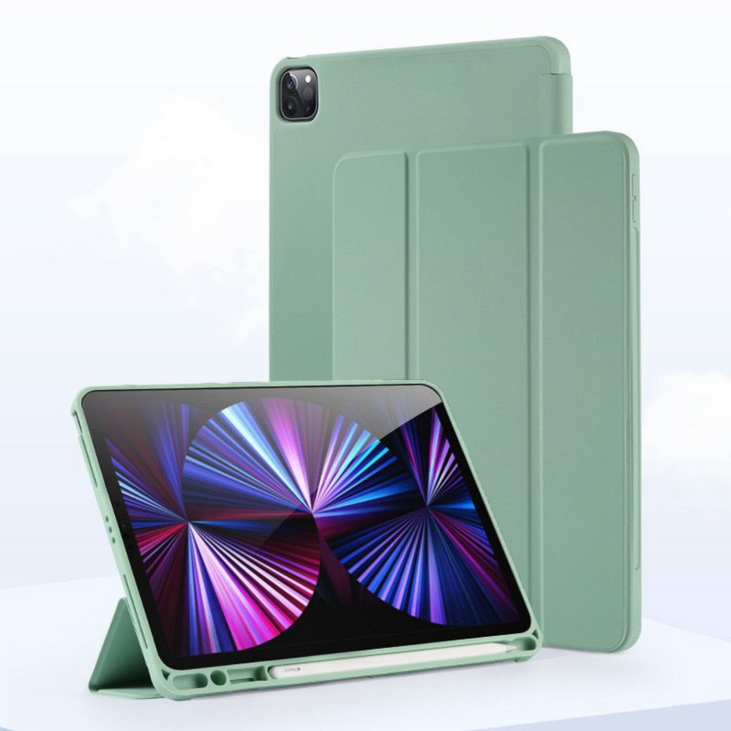 iPad 7/8/9 10.2" - Silikon Deksel - Green